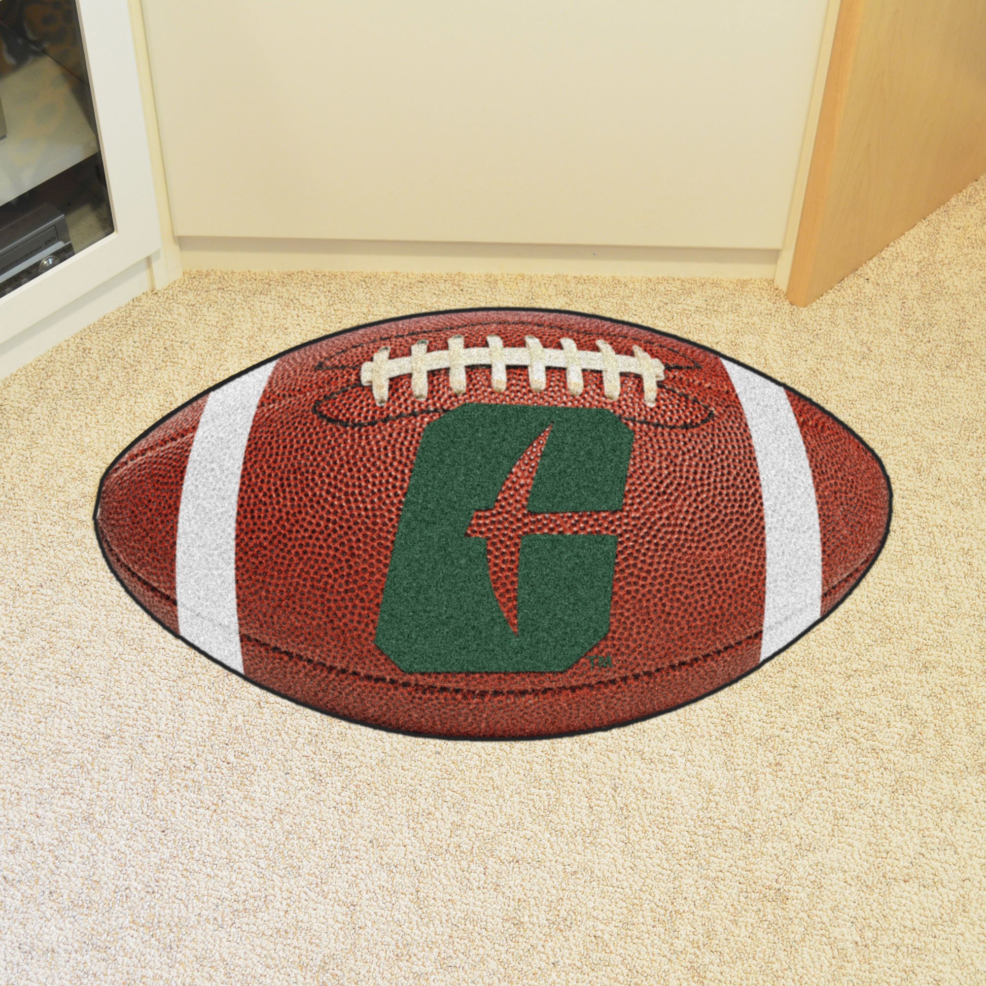 University of North Carolina at Charlotte Ball Shaped Area Rugs (Ball Shaped Area Rugs: Football)