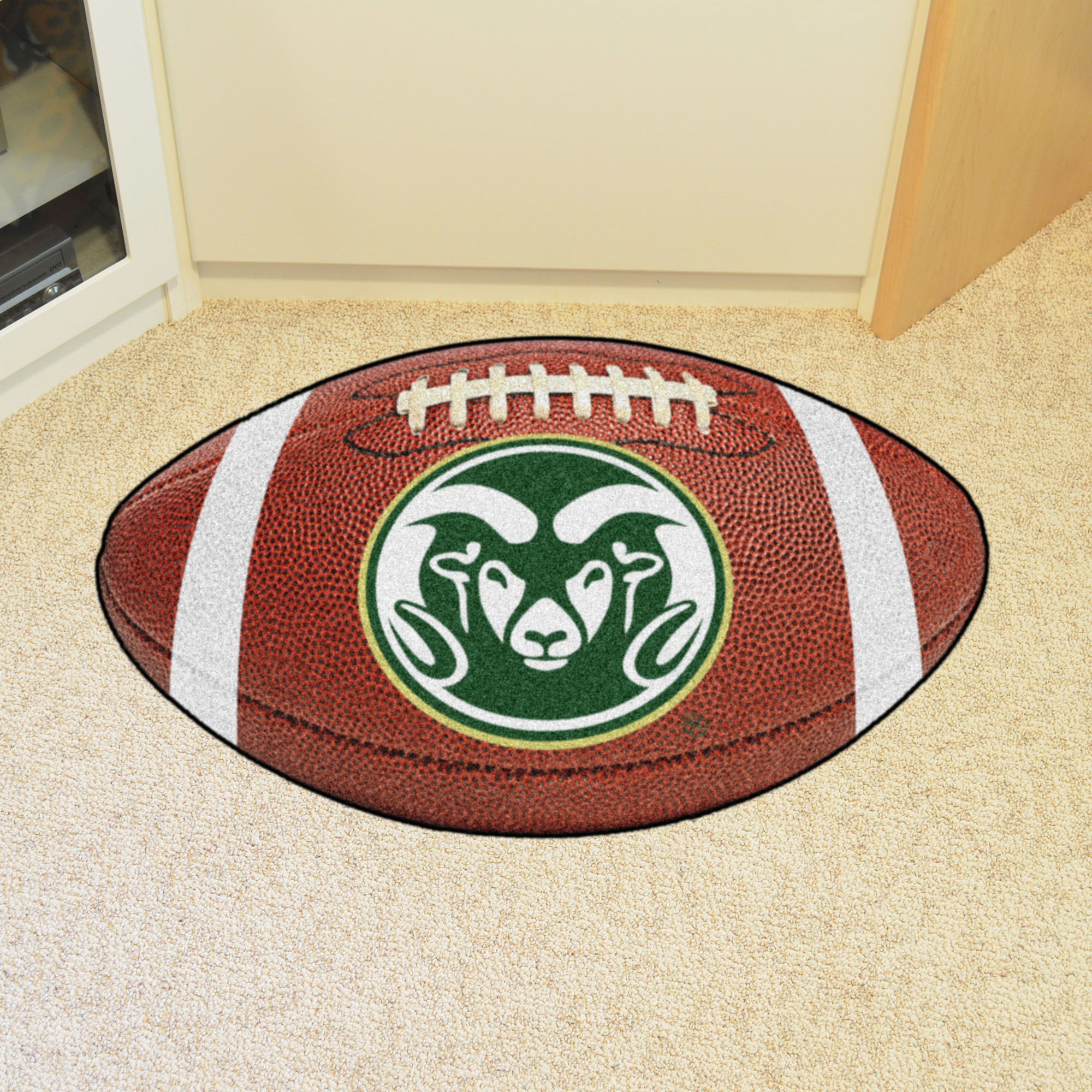 Colorado State University Rams Logo Ball Shaped Area Rugs (Ball Shaped Area Rugs: Football)