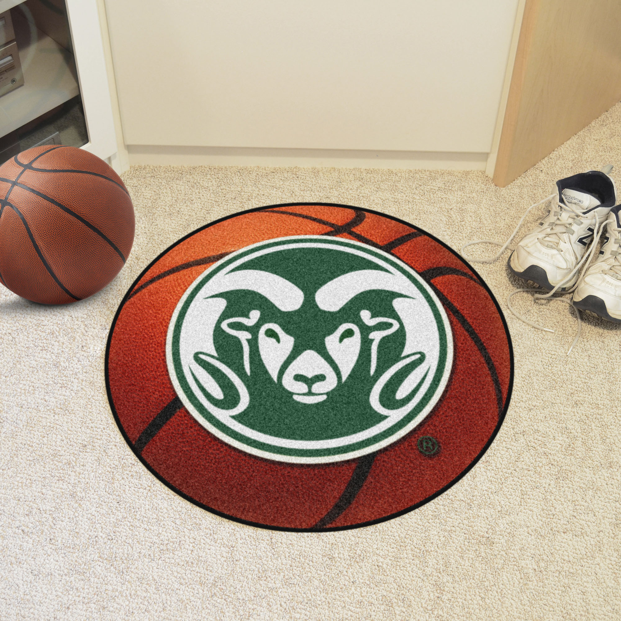 Colorado State University Rams Logo Ball Shaped Area Rugs (Ball Shaped Area Rugs: Basketball)