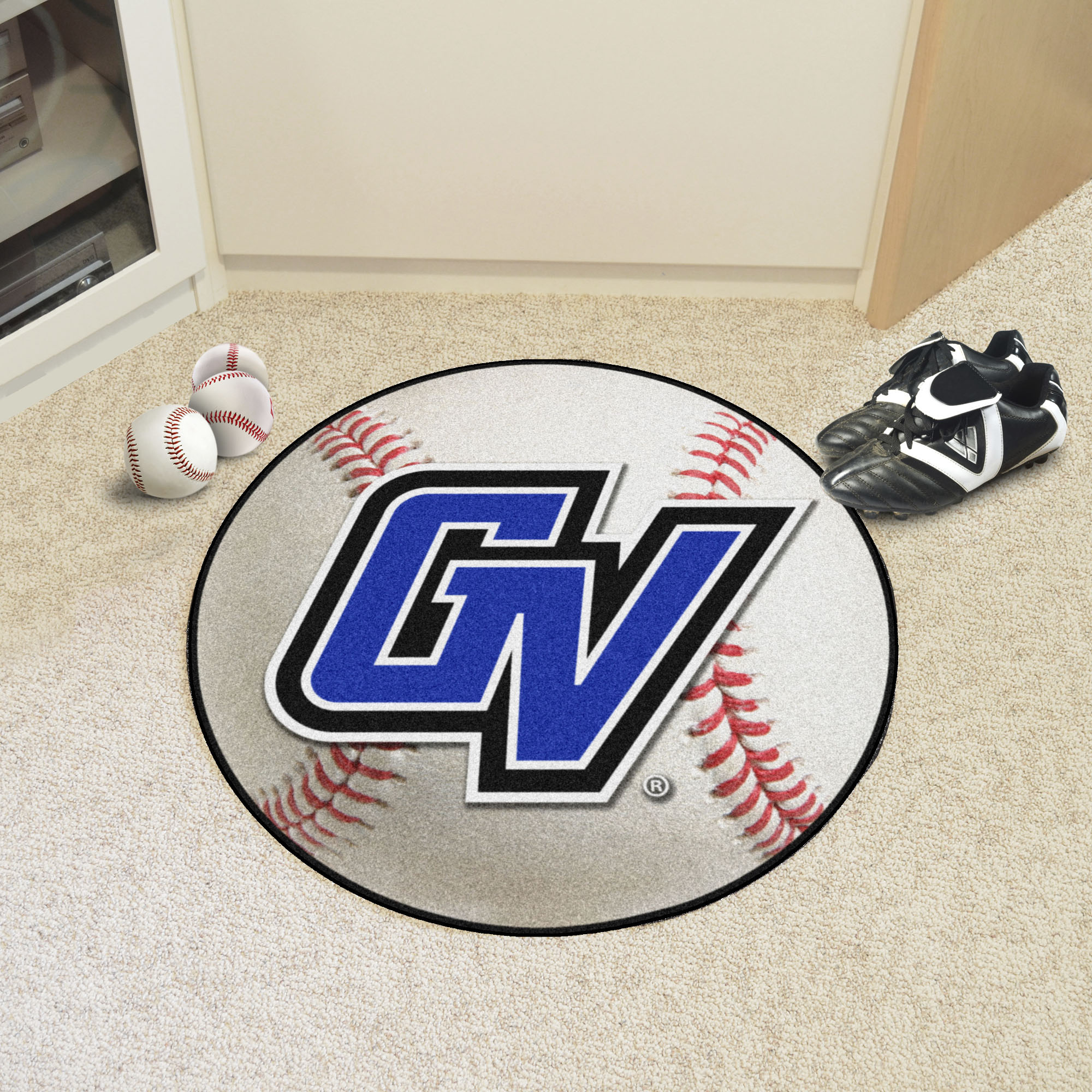 Grand Valley State University Ball Shaped Area Rugs (Ball Shaped Area Rugs: Baseball)