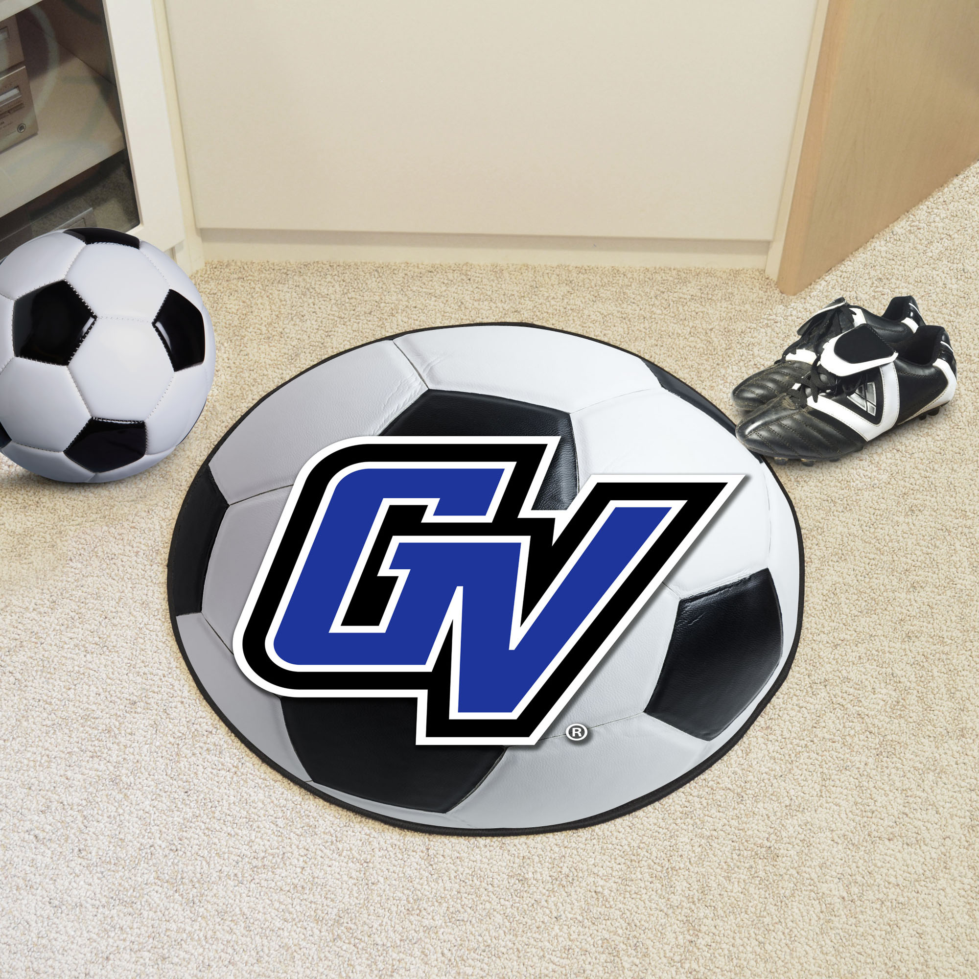 Grand Valley State University Ball Shaped Area Rugs (Ball Shaped Area Rugs: Soccer Ball)