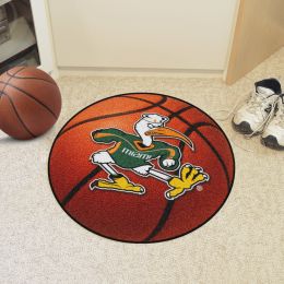 University of Miami Ball Shaped Sebastian Area Rugs (Ball Shaped Area Rugs: Basketball)