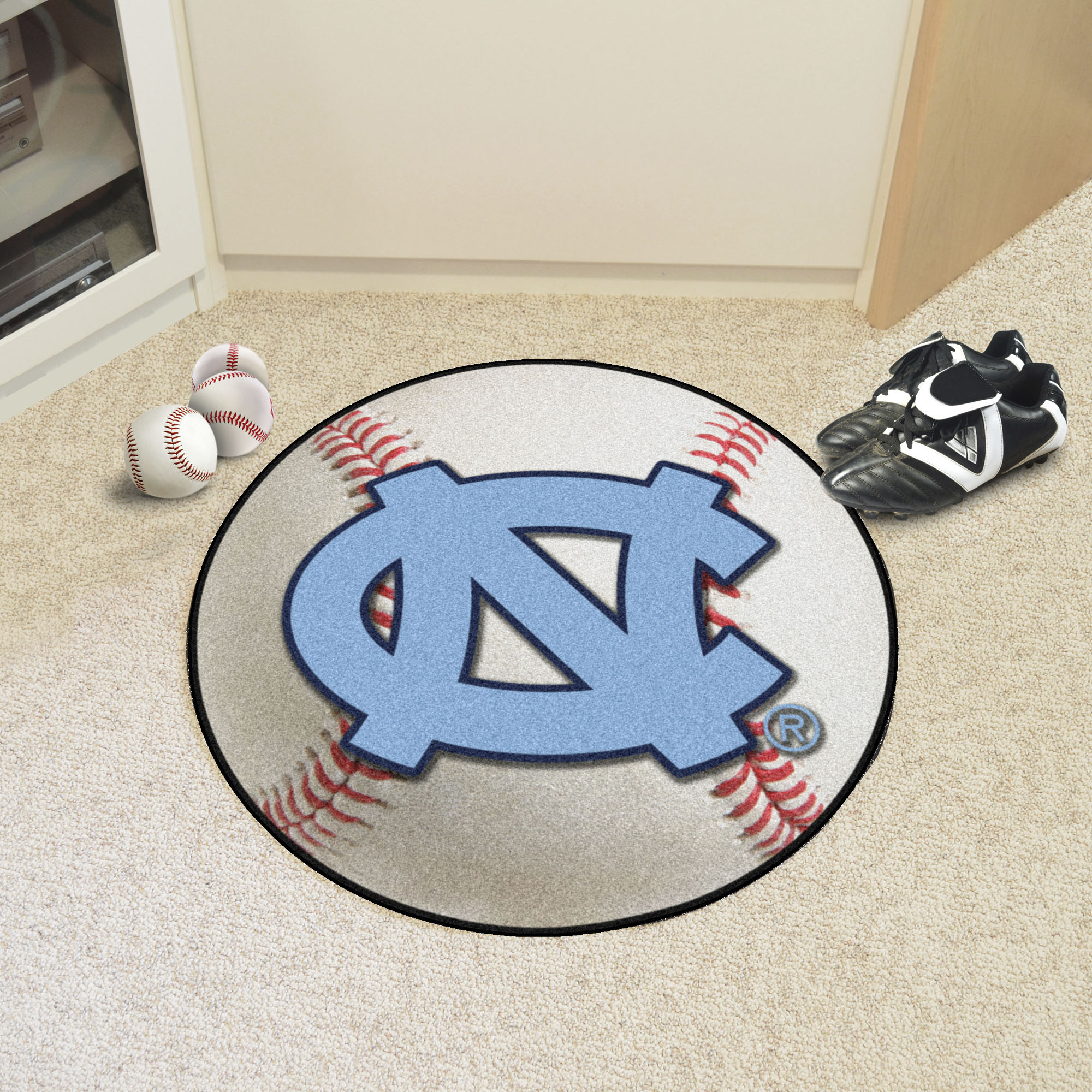 University of North Carolina Ball Shaped Area Rugs (Ball Shaped Area Rugs: Baseball)