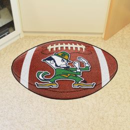University of Notre Dame Mascot Ball Shaped Area Rugs (Ball Shaped Area Rugs: Football)