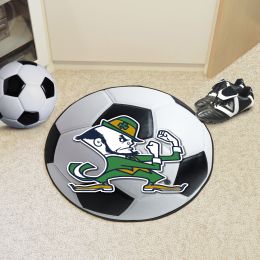 University of Notre Dame Mascot Ball Shaped Area Rugs (Ball Shaped Area Rugs: Soccer Ball)