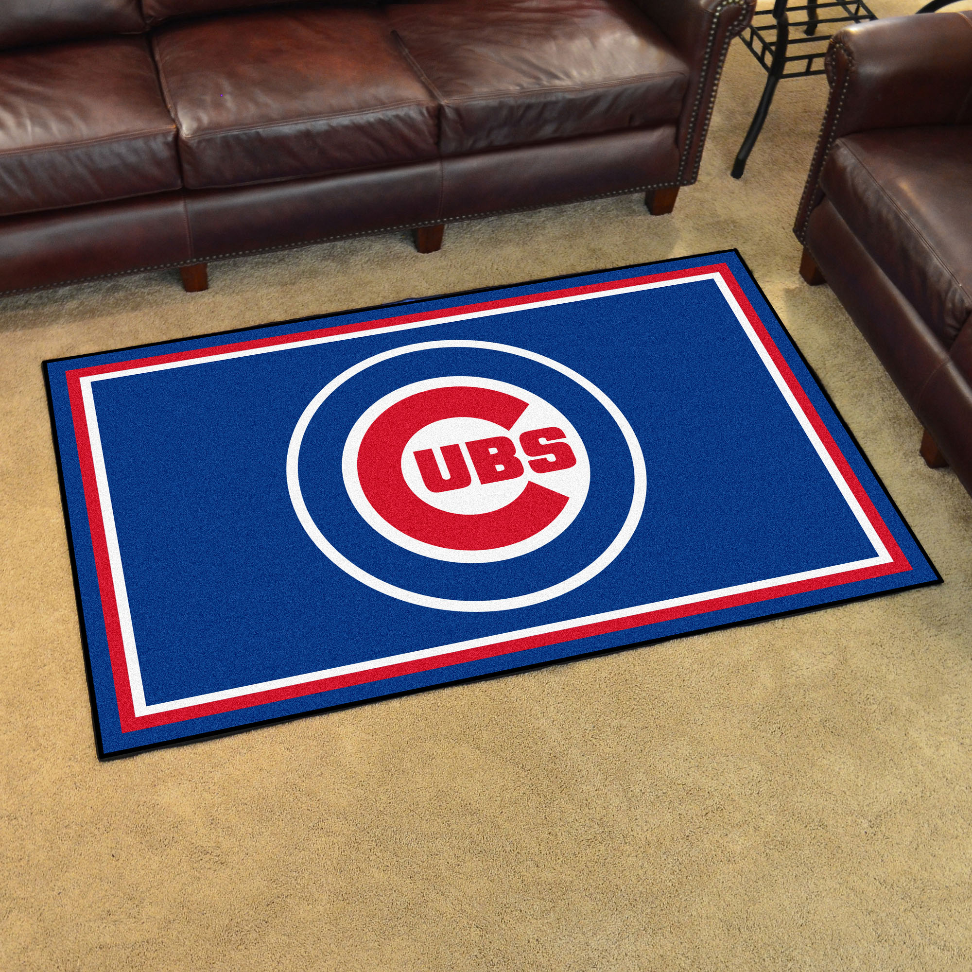 Chicago Cubs Area Rug - 4 x 6 Nylon (Field & Logo: Logo or Mascot)