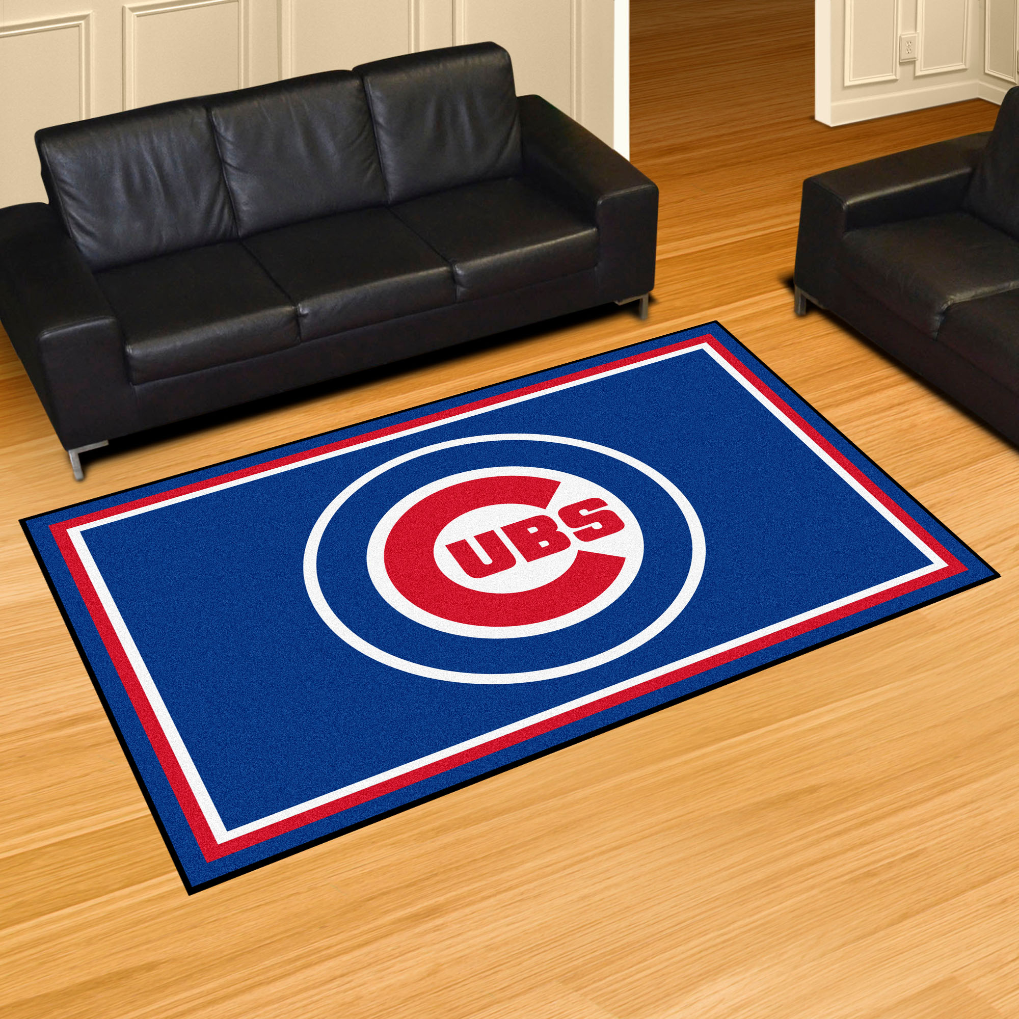 Chicago Cubs Area Rug – Nylon 5 x 8 (Field & Logo: Logo or Mascot)