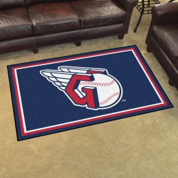 Cleveland Guardians Area Rug - 4 x 6 Nylon (Field & Logo: Logo or Mascot)