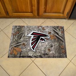 Atlanta Falcons Scrapper Doormat - 19 x 30 Rubber (Field & Logo: Camo & Logo)