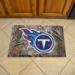 Tennessee Titans Scrapper Doormat - 19 x 30 rubber (Field & Logo: Camo & Logo)