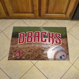 Arizona Diamondbacks Scrapper Doormat - 19 x 30 Rubber (Field & Logo: Baseball Field)