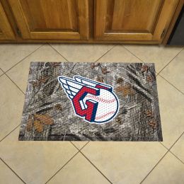 Cleveland Guardians Scrapper Doormat - 19 x 30 Rubber (Field & Logo: Camo & Logo)