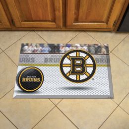 Bruins Scrapper Doormat - 19" x 30" Rubber (Camo or Rink Design: Rink & Logo)