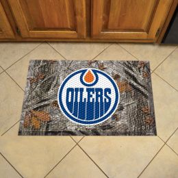 Oilers Scrapper Doormat - 19" x 30" Rubber (Camo or Rink Design: Camo & Logo)