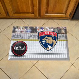 Panthers Scrapper Doormat - 19" x 30" Rubber (Camo or Rink Design: Rink & Logo)