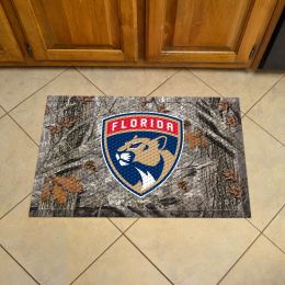 Panthers Scrapper Doormat - 19" x 30" Rubber (Camo or Rink Design: Camo & Logo)
