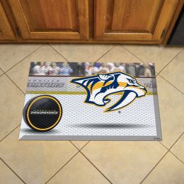 Predators Scrapper Doormat - 19" x 30" Rubber (Camo or Rink Design: Rink & Logo)