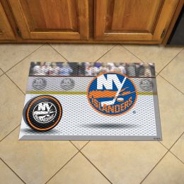 Islanders Scrapper Doormat - 19" x 30" Rubber (Camo or Rink Design: Rink & Logo)