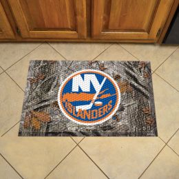 Islanders Scrapper Doormat - 19" x 30" Rubber (Camo or Rink Design: Camo & Logo)