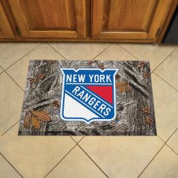 Rangers Scrapper Doormat - 19" x 30" Rubber (Camo or Rink Design: Camo & Logo)