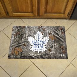 Maple Leafs Scrapper Doormat - 19" x 30" Rubber (Camo or Rink Design: Camo & Logo)
