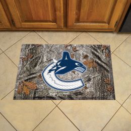 Canucks Scrapper Doormat - 19" x 30" Rubber (Camo or Rink Design: Camo & Logo)