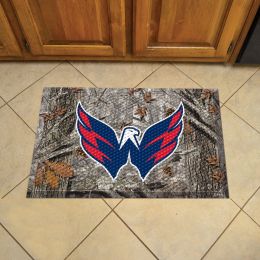 Capitals Scrapper Doormat - 19" x 30" Rubber (Camo or Rink Design: Camo & Logo)