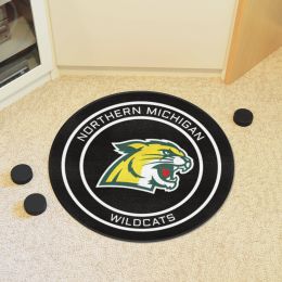 Northern Michigan University Wildcats Ball Shaped Area Rugs (Ball Shaped Area Rugs: Hockey Puck)