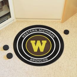 Western Michigan University Broncos Ball Shaped Area Rugs (Ball Shaped Area Rugs: Hockey Puck)