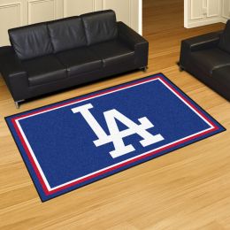 Los Angeles Dodgers Area Rug – Nylon 5 x 8 (Field & Logo: Field & Logo)