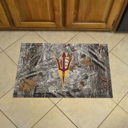 Arizona State Scrapper Doormat - 19 x 30 Rubber (Field & Logo: Camo & Logo)