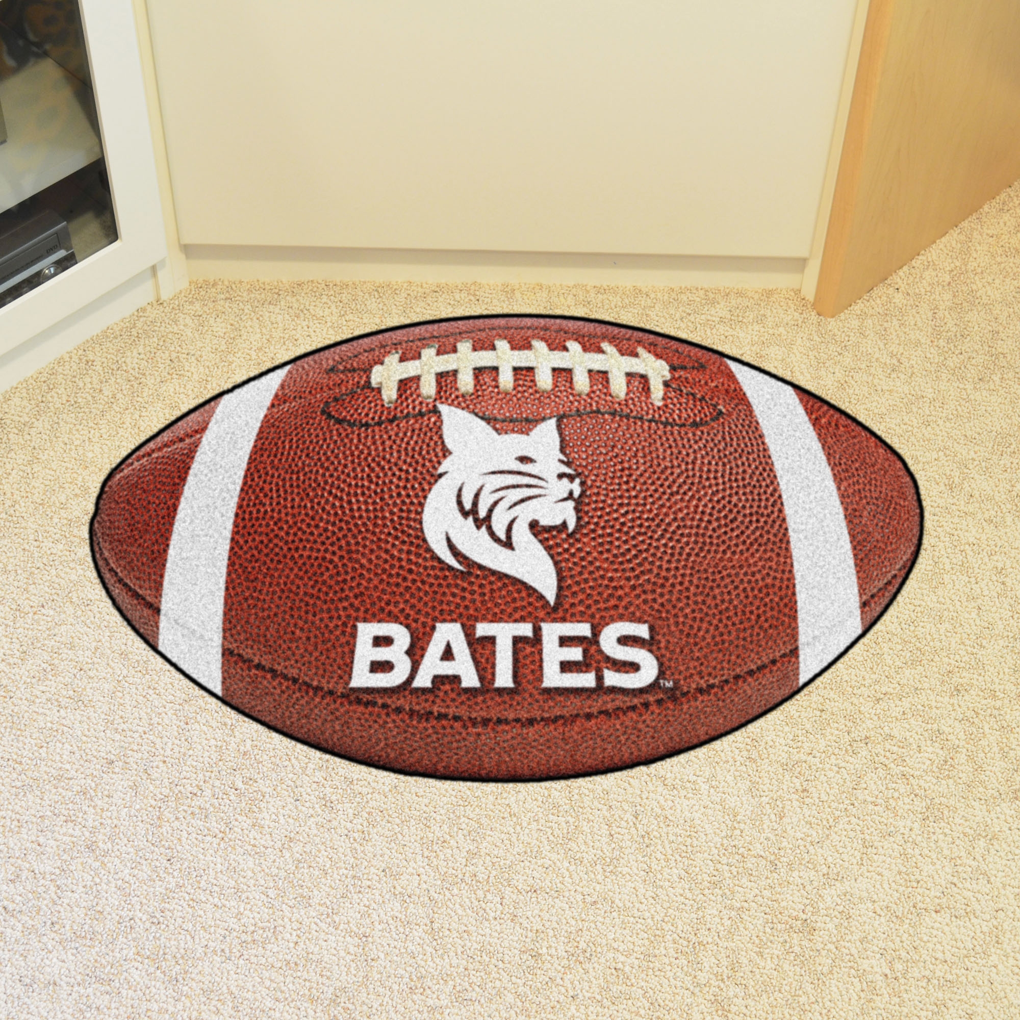 Bates College Ball Shaped Area Rugs (Ball Shaped Area Rugs: Football)