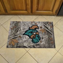 Coastal Carolina University Scrapper Doormat - 19 x 30 Rubber (Field & Logo: Camo & Logo)