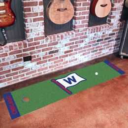 Chicago Cubs Putting Green Mat â€“ 18 x 72 (Field & Logo: Field & Logo)