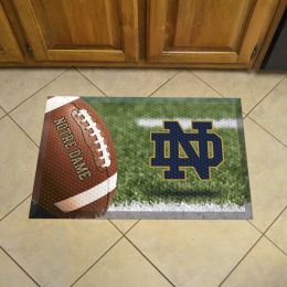 ND Fighting Irish Scrapper Doormat - 19 x 30 rubber (Field & Logo: Field & Logo)