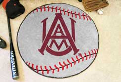 Alabama A&M University Ball-Shaped Area Rugs (Ball Shaped Area Rugs: Baseball)