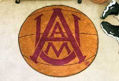 Alabama A&M University Ball-Shaped Area Rugs (Ball Shaped Area Rugs: Basketball)