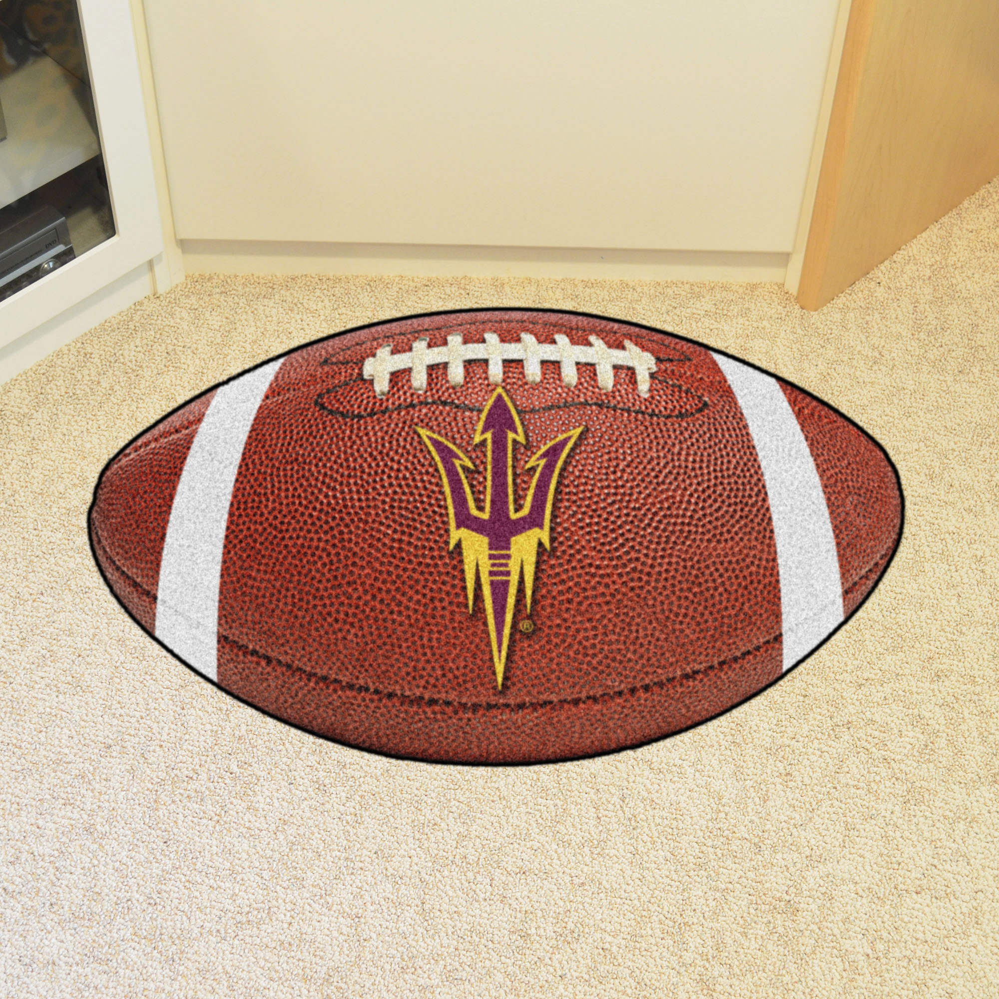 Arizona State University Ball Shaped Area Rugs (Ball Shaped Area Rugs: Football)