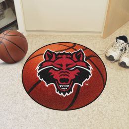 Arkansas State University Ball-Shaped Area Rugs (Ball Shaped Area Rugs: Basketball)