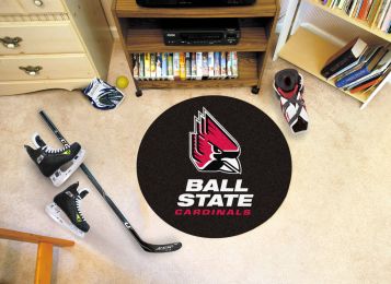 Ball State University Ball Shaped Area Rugs (Ball Shaped Area Rugs: Hockey Puck)