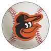Baltimore Orioles Baseball Shaped Area Rug â€“ 22 x 35
