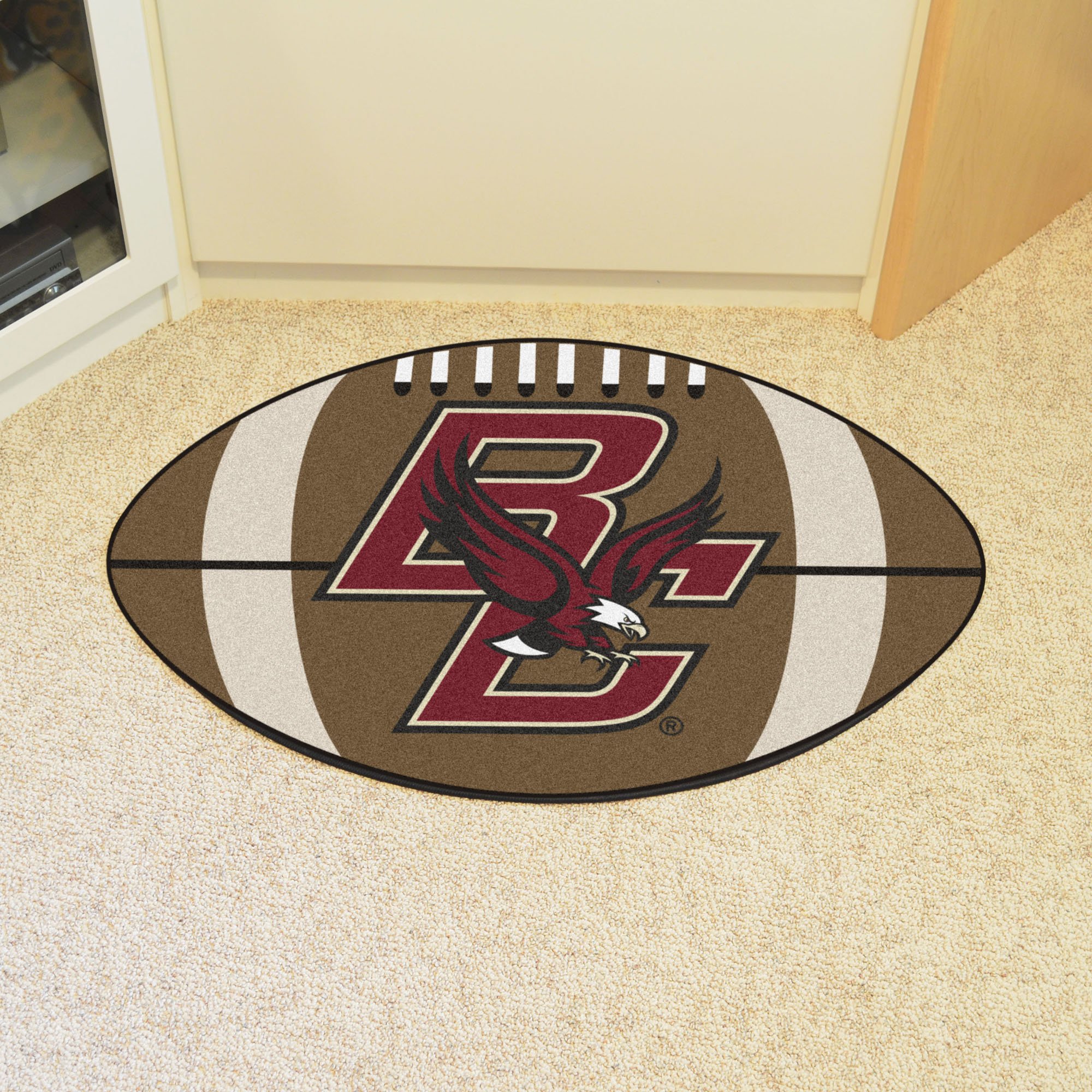 Boston College Ball-Shaped Area Rugs (Ball Shaped Area Rugs: Football)