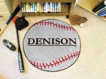 Denison University Area Rugs - Nylon Ball Shaped (Ball Shaped Area Rugs: Baseball)