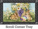 Indoor & Outdoor Easter Bunnies MatMates Doormat - 18 x 30