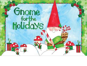 Indoor & Outdoor Gnome for the Holidays MatMates Doormat (Doormat or Flag: Doormat)