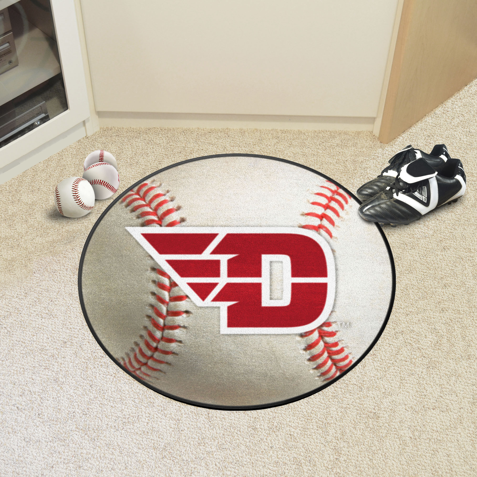 University of Dayton Ball Shaped Area rugs (Ball Shaped Area Rugs: Baseball)