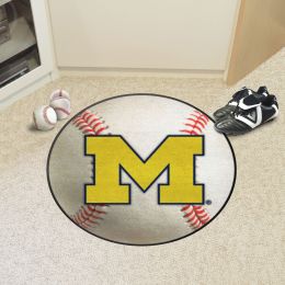 University of Michigan Ball Shaped Area Rugs (Ball Shaped Area Rugs: Baseball)