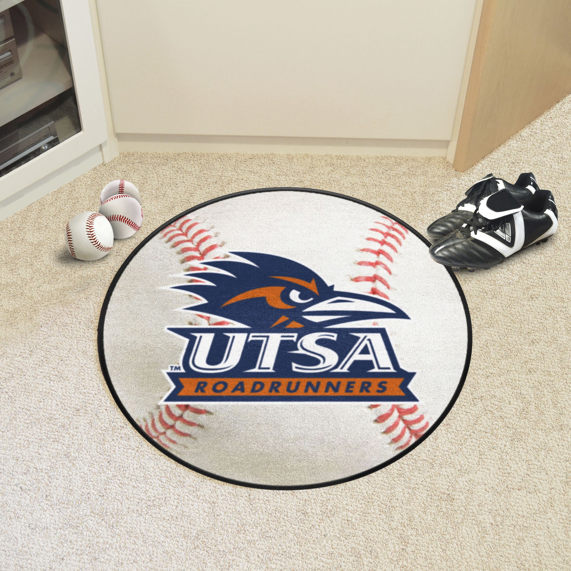 University of Texas San Antonio Ball Shaped Area Rugs (Ball Shaped Area Rugs: Baseball)