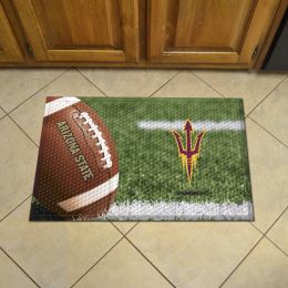 Arizona State Scrapper Doormat - 19 x 30 Rubber (Field & Logo: Field & Logo)