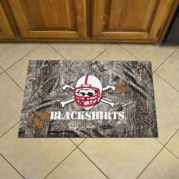 NU Scrapper Doormat - 19 x 30 rubber (Field & Logo: Camo & Logo)